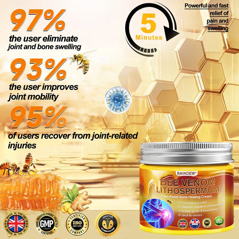 BEE VENOM LITHOSPERMUM Pain-Relief Bone Healing Cream