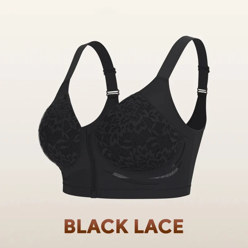 Wireless Zip-front Body Shaping Bra