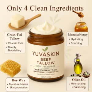 YuvaSkin™ Beef Tallow Cream