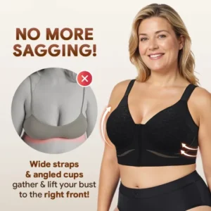 Wireless Zip-front Body Shaping Bra