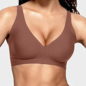 Seamless Deep V Push-Up Wireless Bra