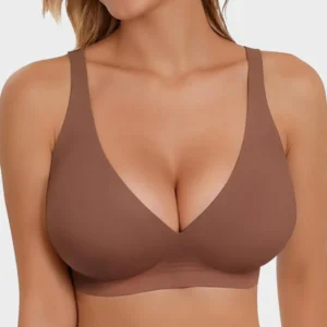 Seamless Deep V Push-Up Wireless Bra