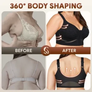 Wireless Zip-front Body Shaping Bra