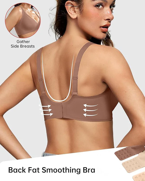 Seamless Deep V Push-Up Wireless Bra