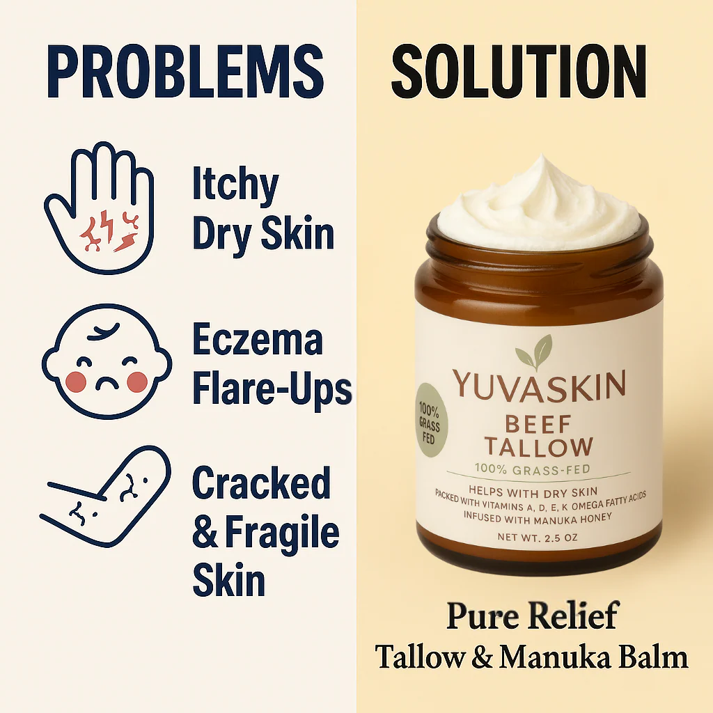 YuvaSkin™ Beef Tallow Cream