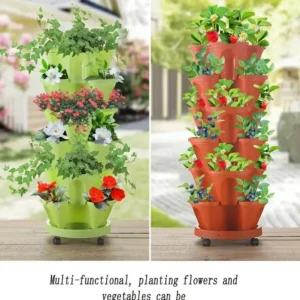 Stand-Standing Planters Strawberry Planting Pots