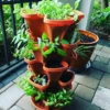 Stand-Standing Planters Strawberry Planting Pots