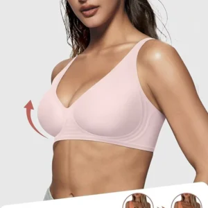 Seamless Deep V Push-Up Wireless Bra