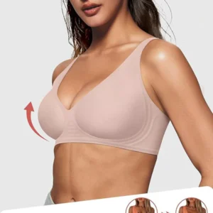Seamless Deep V Push-Up Wireless Bra