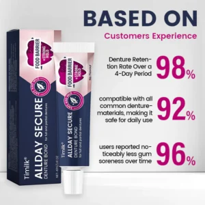 secure denture bond for comfortable wear