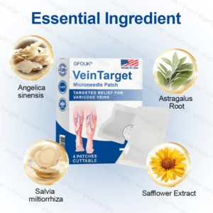 Microneedle Varicose Vein Relief Patch – Deep Penetration Formula