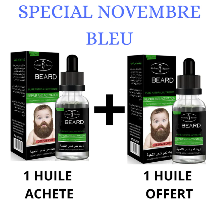 Natural Beard Growth & Thickening Oil – Nourishing Formula