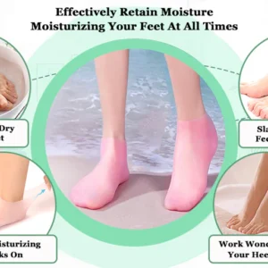 Moisturizing Gel Heel Socks – Soft Silicone Foot Care