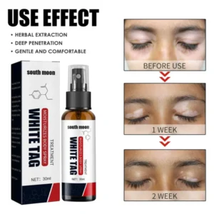 white tag moisturizes body spray for hydrated skin