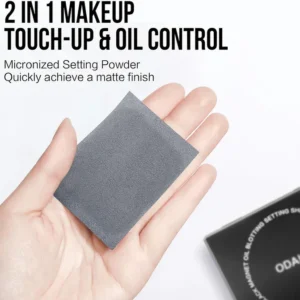 2 in 1 oil blotting sheet